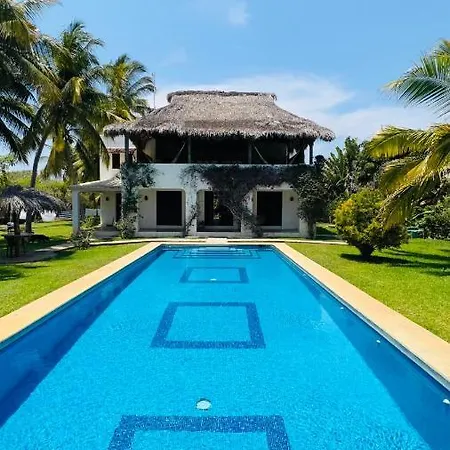 Casa Maya Private Villa On The Beach Puerto Escondido  Exterior photo